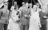 06. The Wedding Party included Bob's commanding officer, Joy's sister, Bride & Groom, Joy's brother-in-law, & four comrades from Bob's flight crew